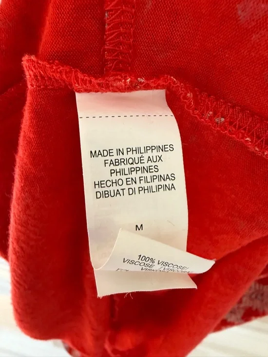 Lucky Brand orange pink blue knee length dress medium - Picture 7 of 8